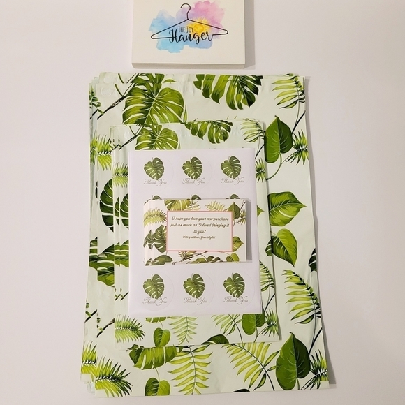 🍌 Banana Leaf 🍃 Poly Mailer Bundle ▪︎45 pack - Picture 3 of 11
